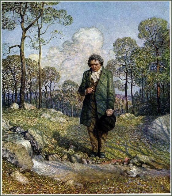 N.C. Wyeth: Beethoven and Nature, 1921