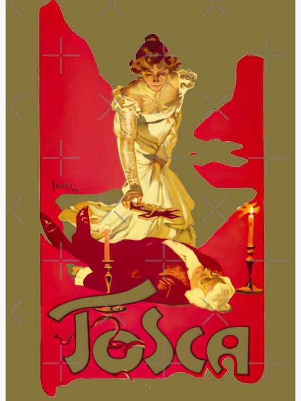 Giacomo Puccini's Tosca poster