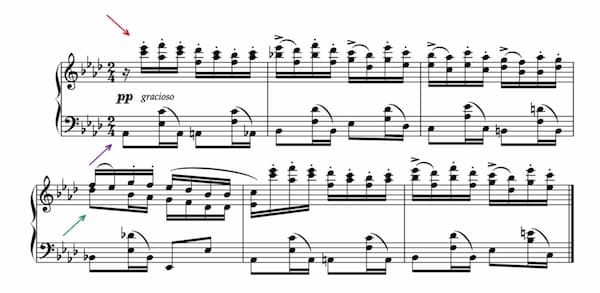 typical choro example 3 simpler left hand passages