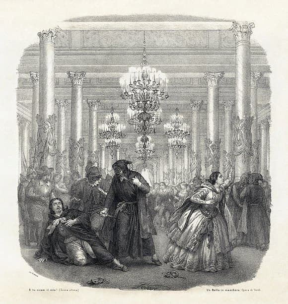 Giuseppe Verdi's Un ballo in Maschera, vocal score cover