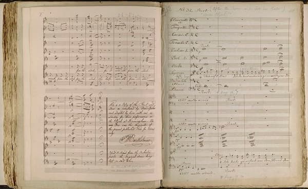 Manuscript of Mendelssohn's Elijah