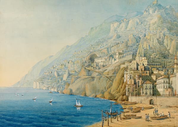 Mendelssohn's painting of the Amalfi Coast