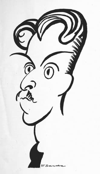 F. Sancha: Caricature of Arthur Bliss, 1921 (Fanfare Music Magaine)