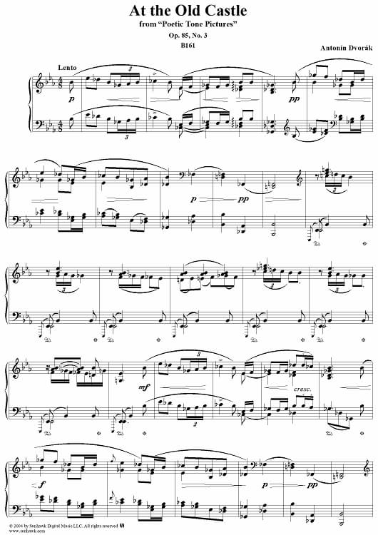 Dvořák: Poetic Tone Pictures, Op. 85 No. 3 “In the Old Castle”