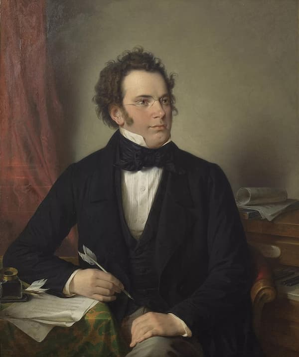 Wilhelm August Rieder: Franz Schubert, oil painting (1875) after an earlier watercolour (1825) (Vienna Museum)