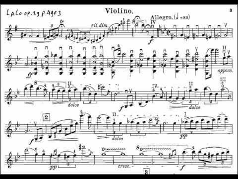 Édouard Lalo's Concerto Russe music score