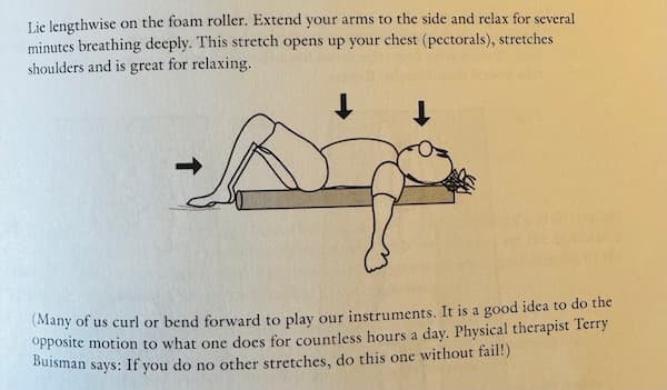 Foam roller stretch