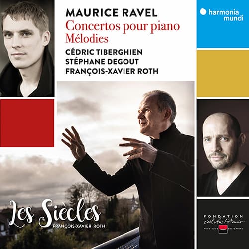 Maurice Ravel Concerto for piano Cedric Tiberghien album cover