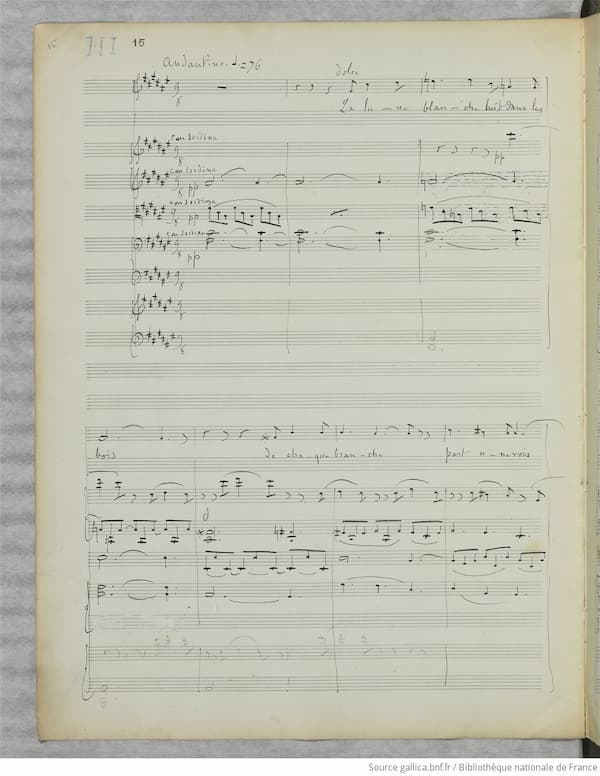 Gabriel Fauré: La Lune blanche luit dans les bois
