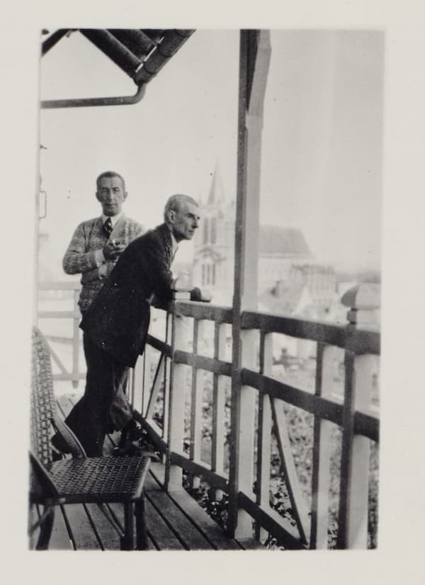 Maurice Ravel with Maurice Delage