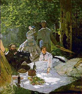 Monet: Le Déjeuner sur l'herbe, central panel, 1865–1866 (Musée d’Orsay)