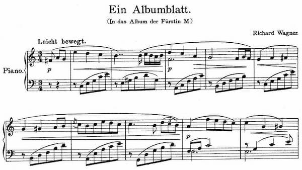 Wagner: Albumblatt in C Major, “In das Album der Fürstin Metternich”