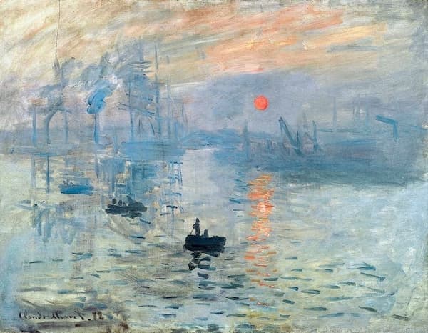 Monet: Impression, Sunrise, 1872 (Paris: Musée Marmottan Monet)
