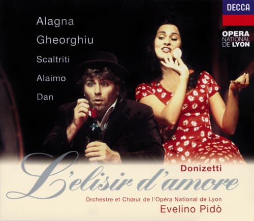 DONIZETTI, G.: Elisir d'amore (L') [Opera] (Alagna, Gheorghiu, Scaltriti, Alaimo, Lyon National Opera Chorus and Orchestra, Pidò) album cover