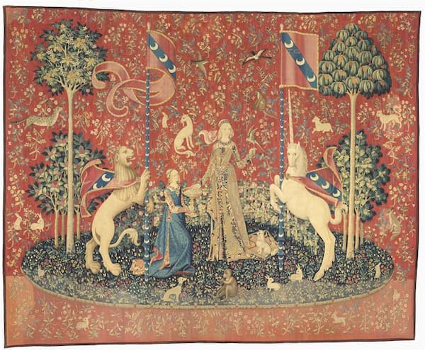 Unicorn Tapestries: Le Goût, 1500 (Paris: Cluny Museum)