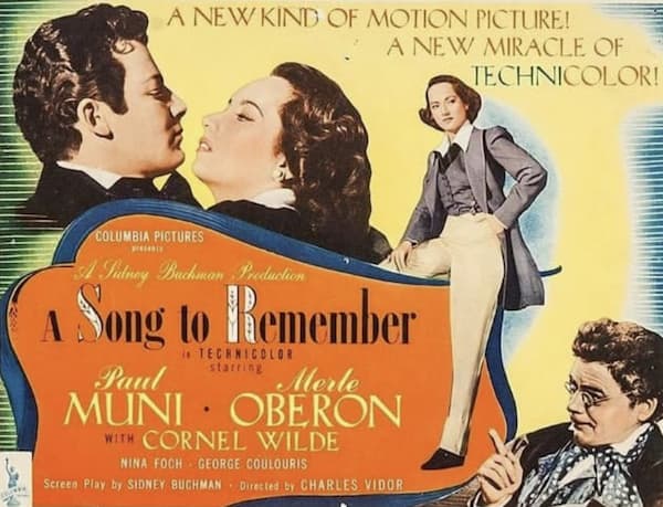 A Song to Remember movie advertisement