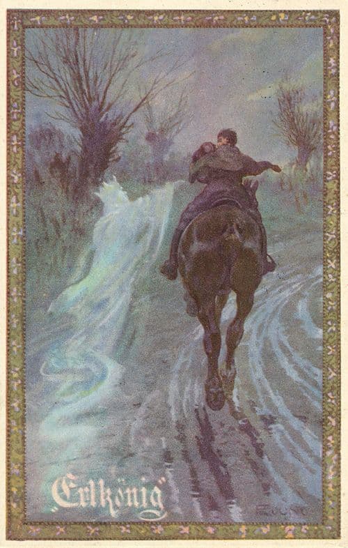 F. Jung: Erlkönig, 1920, postcard