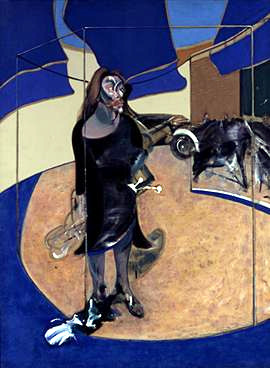 Bacon: Isabel Rawsthorne Standing in a Street In Soho, 1967 (Nationalgalerie, Staatliche Museen zu Berlin)
