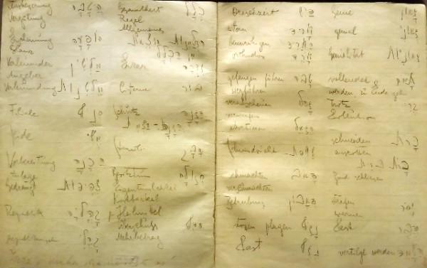 Franz Kafka's notebook