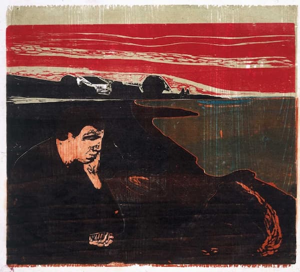 Edvard Munch: <em>Evening (Melancholy I)</em>, 1896 (Oslo: Munch Museum)