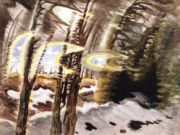 Burchfield: Oncoming Spring, 1954 (Burchfield Penney Art Center)