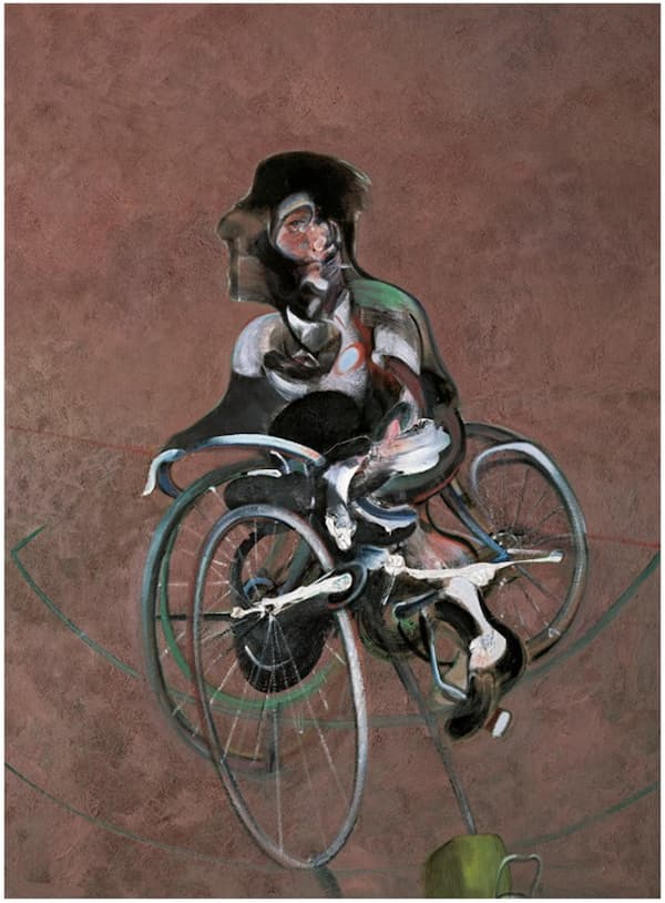 Bacon: Portrait of George Dyer Riding a Bicycle, 1966 (Fondation Beyeler, Riehen/Basel, BeyelerCollection)