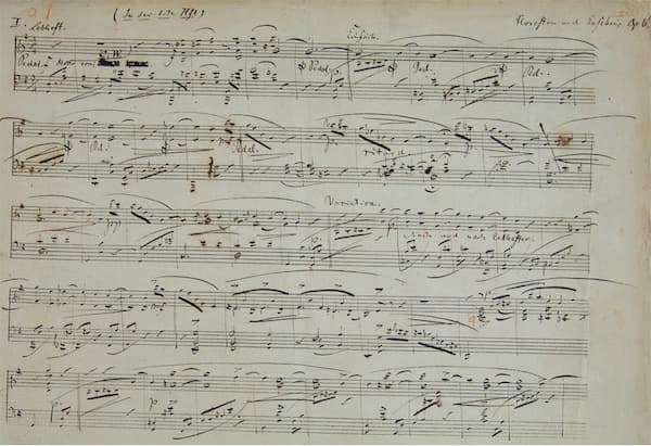 Robert Schumann's Davidsbündlertänze No. 1 music score