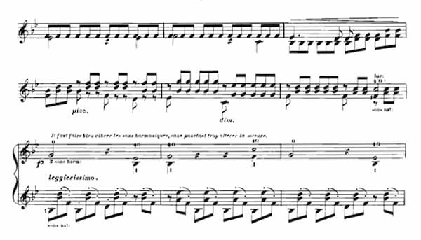 Score detail from Ernst: Le roi des aulnes, Op. 26 (Vienna: Cranz, ca 1854)