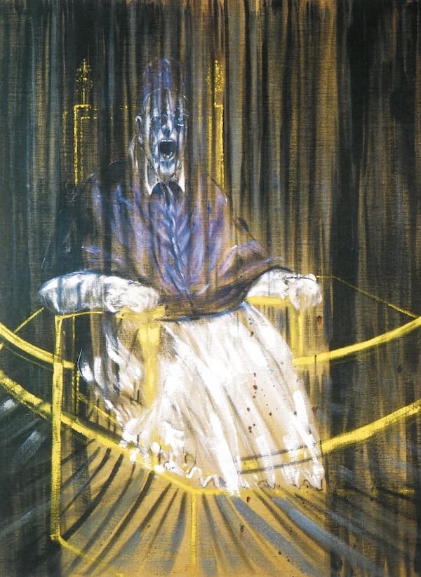 Bacon: Study after Velázquez's Portrait of Pope Innocent X, 1953 (Des Moines Art Centre, Des Moines)