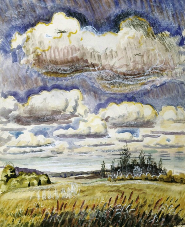 Burchfield: Summer Sky with Clouds, 1946 (Burchfield Penney Art Center)