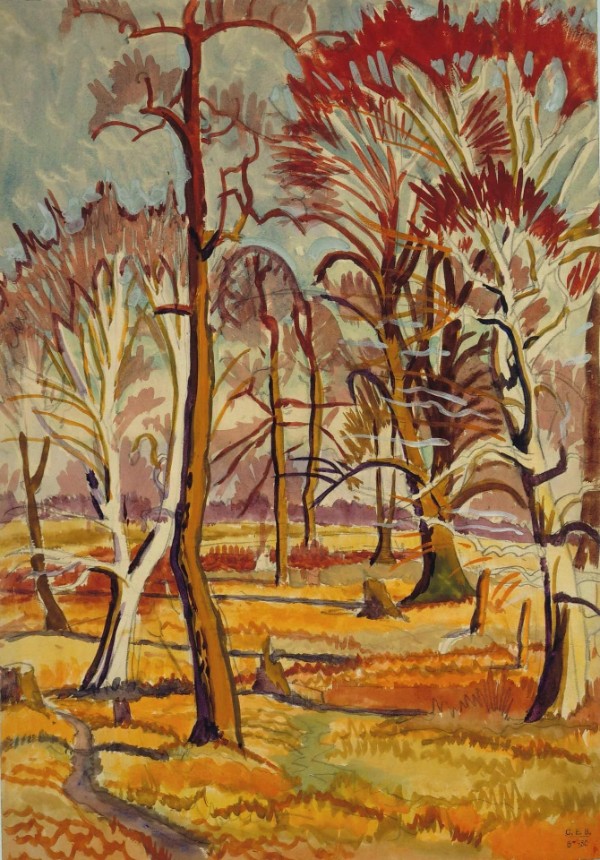 Burchfield: Trees in Autumn, n.d. (Burchfield Penney Art Center)