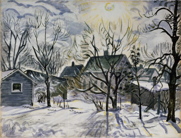 Burchfield: Winter Sun and Backyards (Burchfield Penney Art Center)