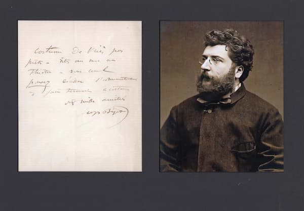 Georges Bizet's autograph letter
