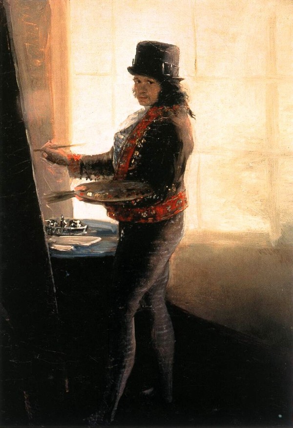 Goya: Self-portrait in the Studio, between 1790 and 1795 (Real Academia de Bellas Artes de San Fernando)