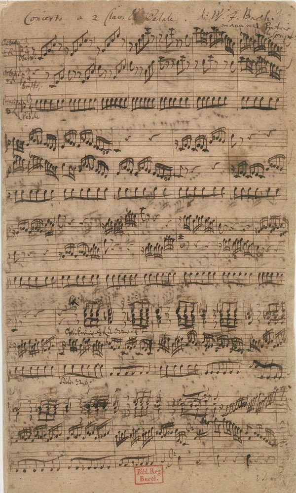 Bach's transcription of Vivaldi (BWV 596)