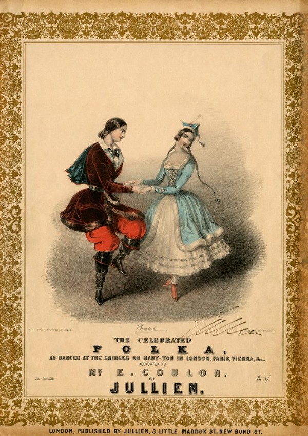 Couple dancing the Polka