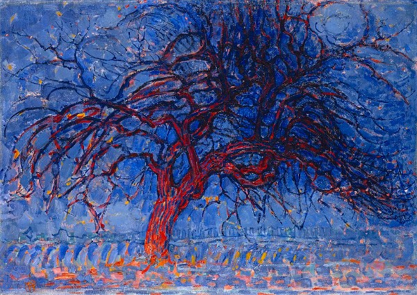 Piet Mondrian: Evening; Red Tree (Avond; De rode boom), 1908-10 (Gemeentemuseum Den Haag)