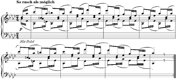 Robert Schumann: Albumblätter, Op. 124, No. 17 “Elfe”