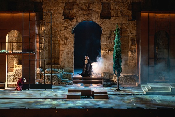 The Count of Monterone carrying his head, 2025 (Greek National Opera)
