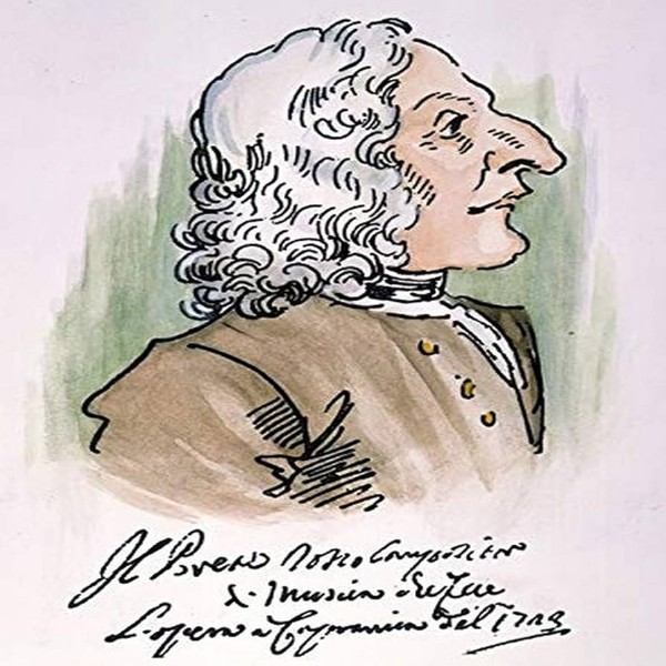 Antonio Vivaldi's caricature, 1723