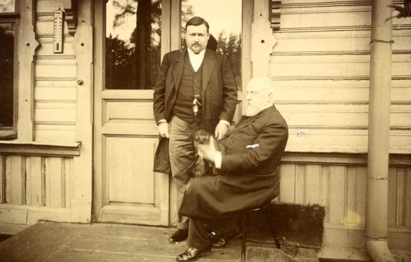 Alexander Glazunov with Mily Balakirev