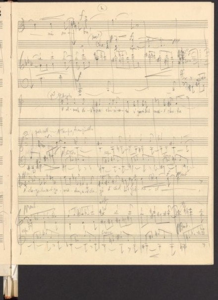 Bernstein's Kaddish sketch