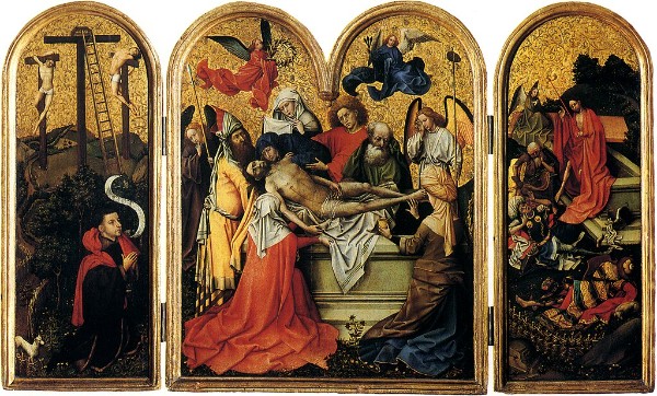Robert Campin: The Seilern Triptych, ca 1410–1415 or 1420–1425) (London: Courtauld Institute Gallery)