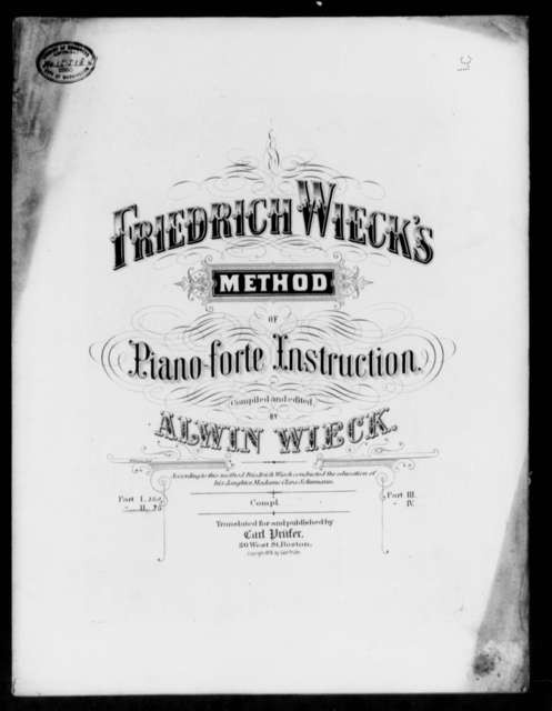 Friedrich Alwin Feodor Wieck's book