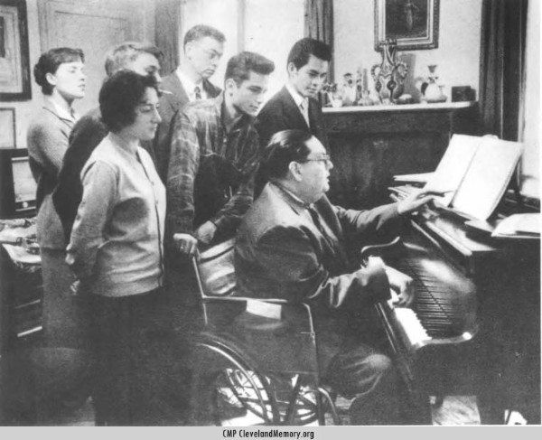 Darius Milhaud with his students