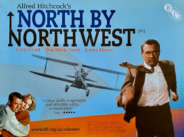 Hitchcock's North by NorthWest movie poster