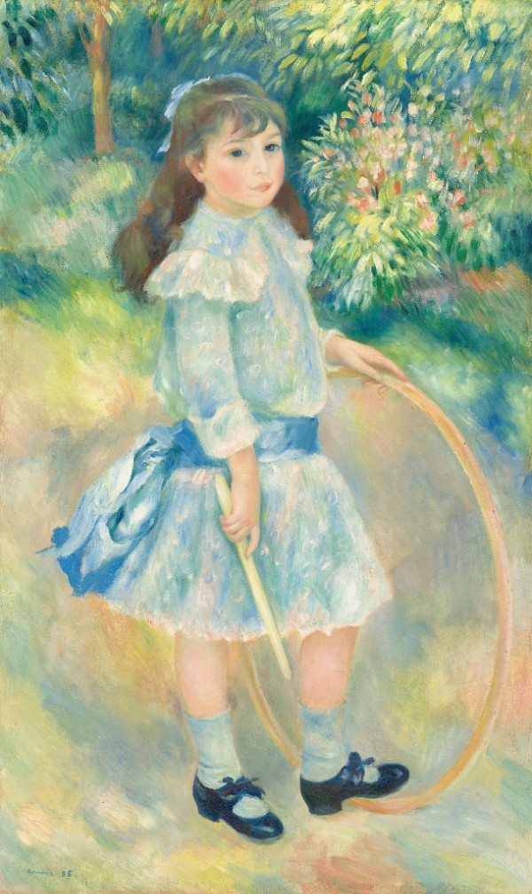 Renoir: Girl with a Hoop, 1885 (Washington, DC: National Gallery of Art)