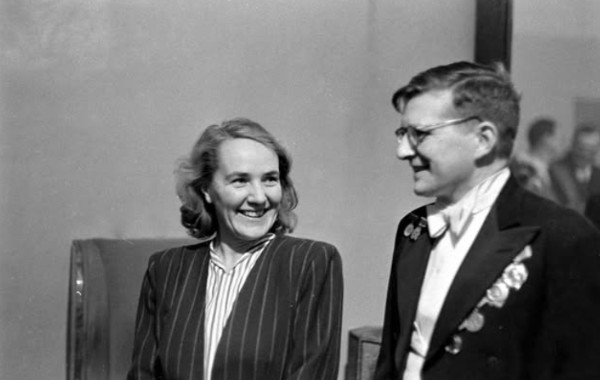 Shostakovich and his wife Nina