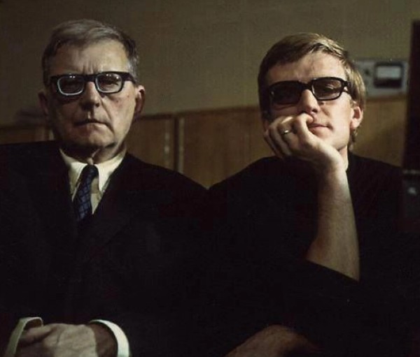 Dmitri Shostakovich and his son Maxim