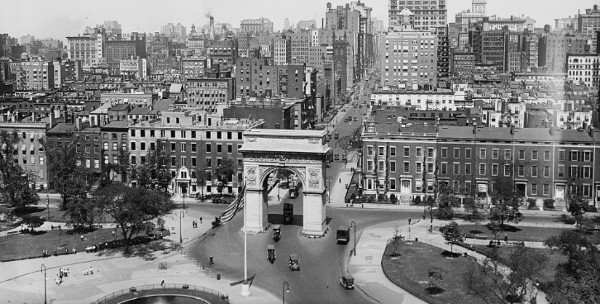 Washington Square Park in the early 20th century